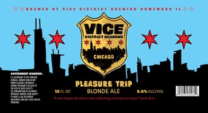 Vice District Brewing Pleasure Trip Blonde Ale