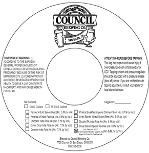 Council Brewing Co. Les Saisons May 2017