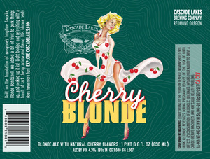 Cascade Lakes Brewing Company Cherry Blonde May 2017
