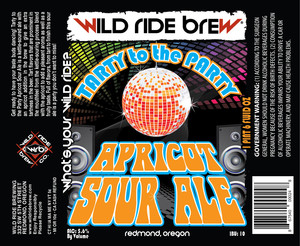 Wild Ride Brewing Tarty To The Party Apricot Sour Ale