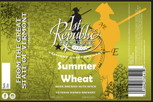 1st Republic Brewing Company Summer Wheat May 2017