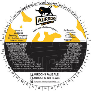Aurochs White India Pale Ale May 2017