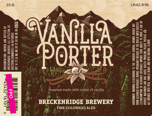 Breckenridge Brewery, LLC Vanilla Porter May 2017