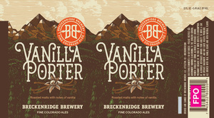 Breckenridge Brewery, LLC Vanilla Porter May 2017