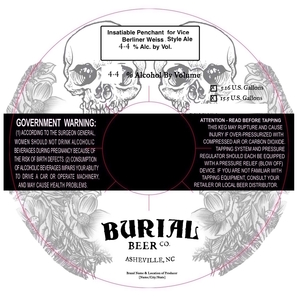 Burial Beer Co. Insatiable Penchant For Vice May 2017