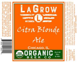 Lagrow Organic Citra Blonde Ale Lagrow Organic Citra Blonde Ale