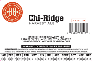 Breckenridge Brewery Chi-ridge Harvest Ale