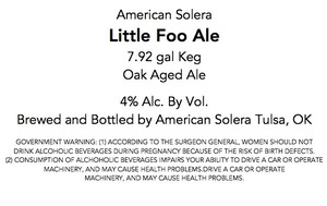 American Solera Little Foo May 2017