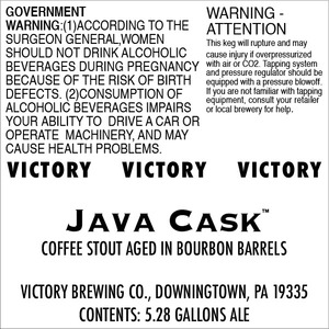 Victory Java Cask May 2017