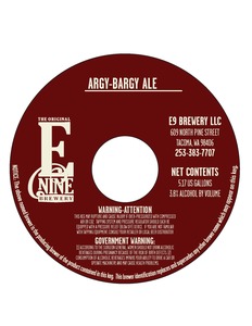 Argy-bargy Ale May 2017