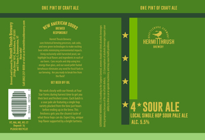 Hermit Thrush Brewery 4* Sour Ale
