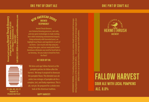Hermit Thrush Brewery Fallow Harvest
