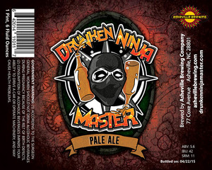 Asheville Brewing Co Drunken Ninja Master May 2017