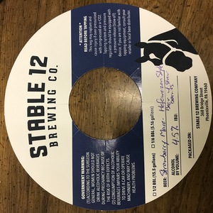 Stable 12 Brewing Company Strawberry Mare May 2017