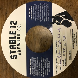 Stable 12 Brewing Company Easy Rider May 2017