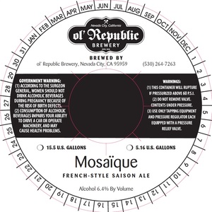 Ol' Republic Brewery Mosaique