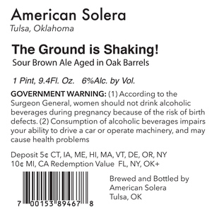 American Solera Shaking Ground May 2017