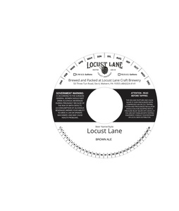 Locust Lane Brown Ale June 2017