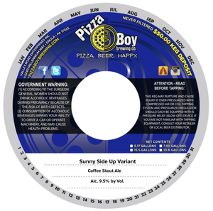 Pizza Boy Brewing Co. Sunny Side Up Variant June 2017