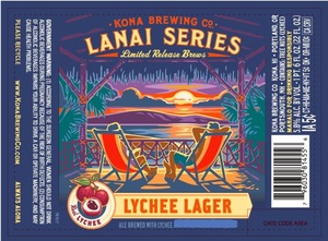 Kona Brewing Company Lychee Lager June 2017