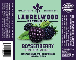 Laurelwood Brewing Co. Boysenberry Berliner Weisse