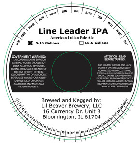 Lil Beaver Brewery, LLC Line Leader IPA