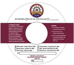 Millcreek Brewing Company Millcreeker Amber Ale June 2017