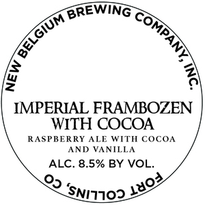 New Belgium Brewing Company, Inc. Imperial Frambozen With Cocoa June 2017