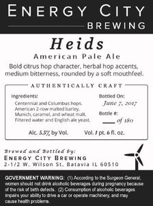 Energy City Brewing Heids July 2017