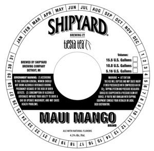 Shipyard Brewing Co. Maui Mango Brand