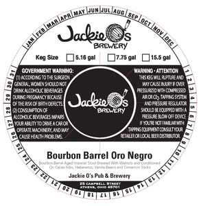 Jackie O's Bourbon Barrel Oro Negro July 2017