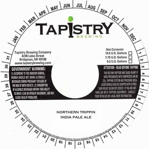 Tapistry Brewing Company Northern Trippin June 2017