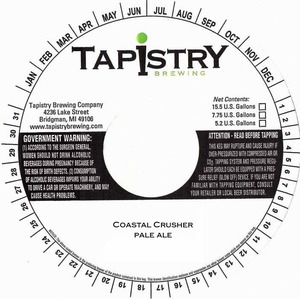Tapistry Brewing Company Coastal Crusher June 2017