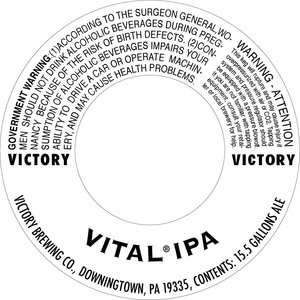 Victory Vital IPA July 2017