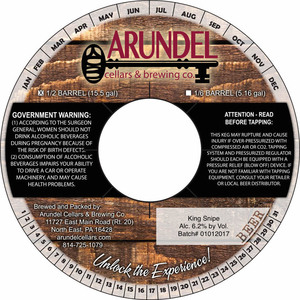 Arundel Cellars & Brewing Co. King Snipe July 2017