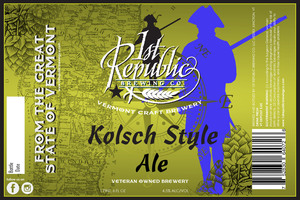 1st Republic Brewing Company Kolsch Style July 2017