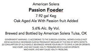 American Solera Passion Foeder