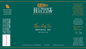 Hungry Hollow Brewing Company Three Point Five Imperial IPA July 2017