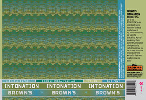 Brown's Intonation Double India Pale Ale