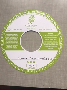 Ever Grain Brewing Co. Summer Daisy India Pale Ale July 2017