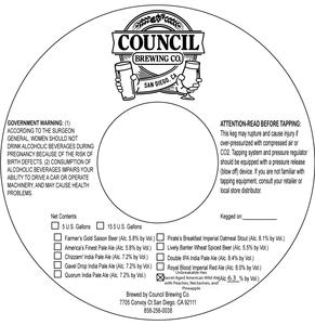 Council Brewing Co. Unbreakable Hex July 2017