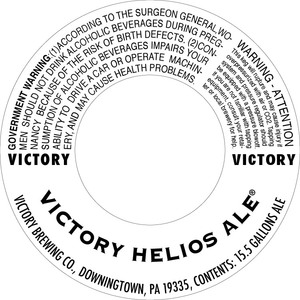 Victory Helios Ale July 2017