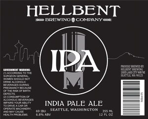 Hellbent Brewing Company Hellbent IPA July 2017