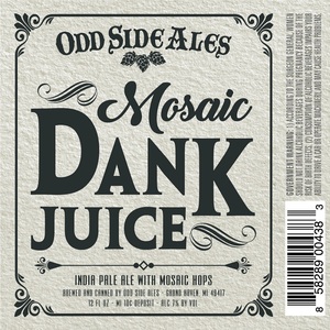 Odd Side Ales Mosaic Dank Juice July 2017