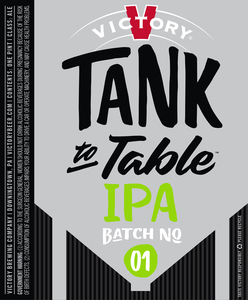Victory Tank To Table IPA July 2017