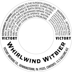 Victory Whirlwind Witbier July 2017