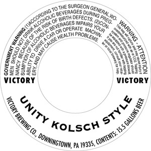 Victory Unity Kolsch