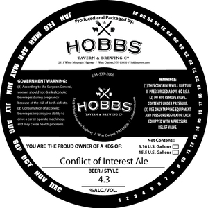 Hobbs Tavern & Brewing Company Conflict Of Interest July 2017