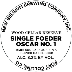 New Belgium Brewing Company, Inc. Single Foeder Oscar No. 1 July 2017