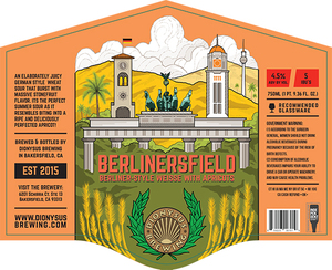 Berlinersfield Berliner Style Weisse With Apricots July 2017